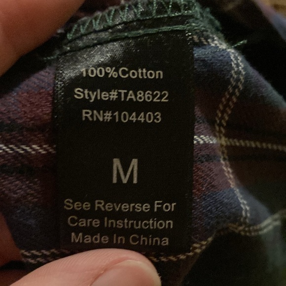 Women’s Flannel Tunic | Blu Pepper |  M - Picture 8 of 8